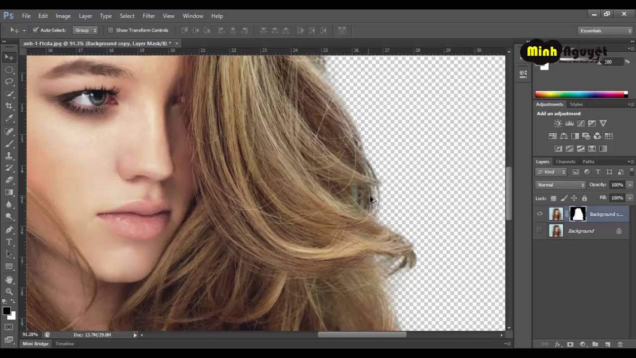 Tách Tóc Khỏi Nền Trong Photoshop Không Khó Như Bạn Nghĩ