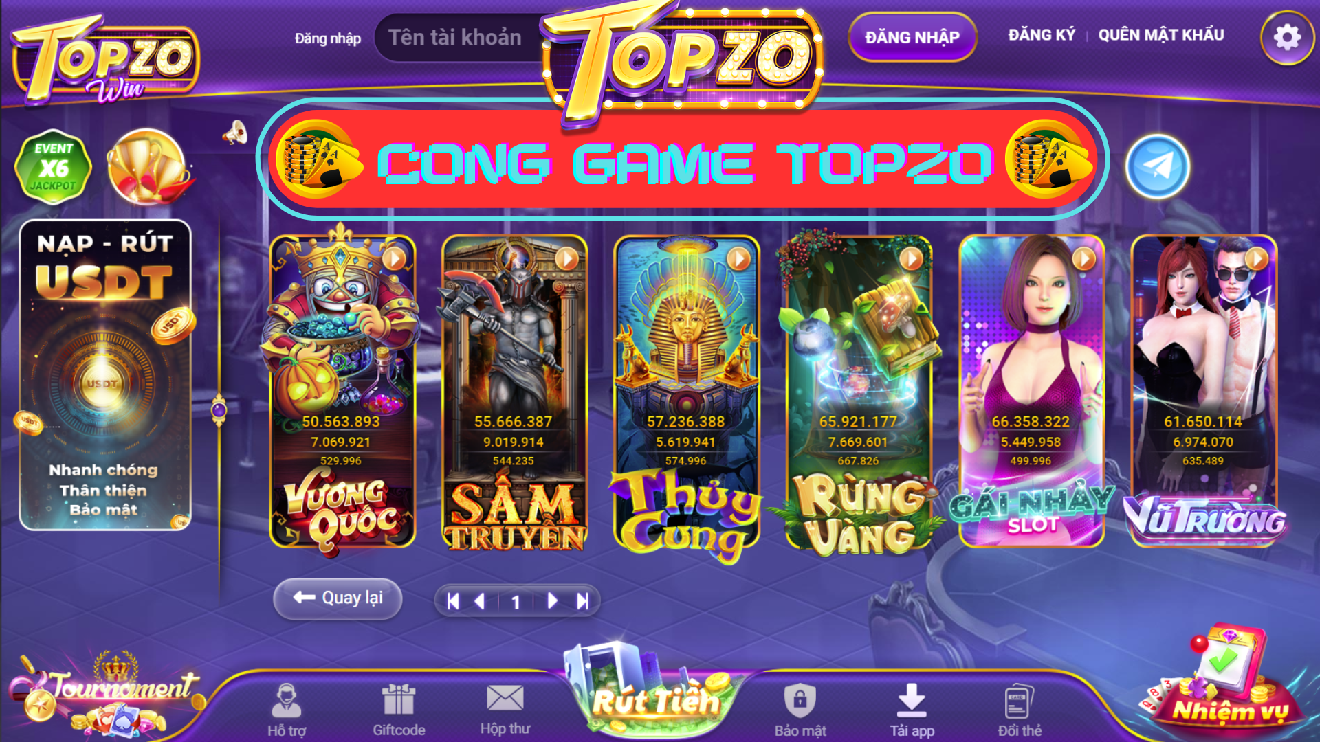 CONG GAME TOPZO