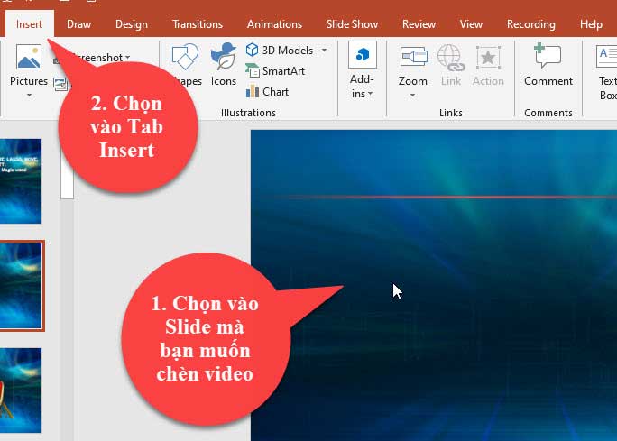 Chèn video vào Powerpoint