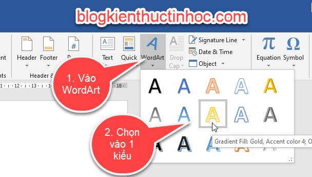 Tạo chữ nghệ thuật