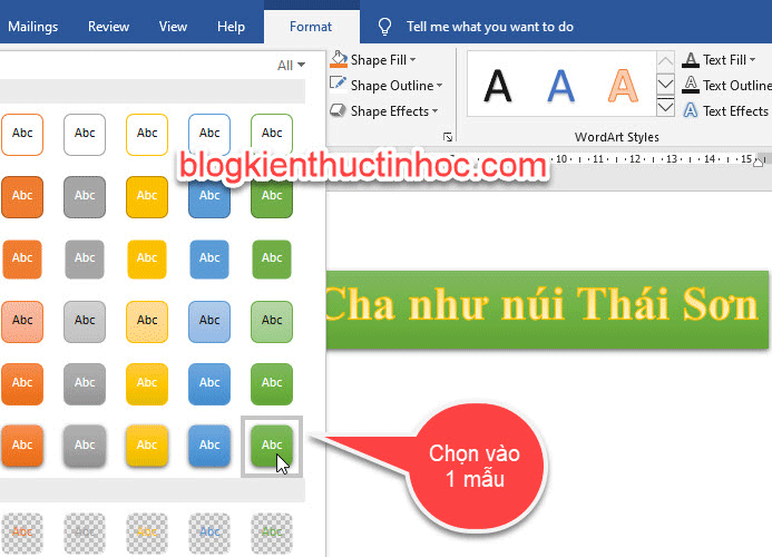 Các mẫu chữ nghệ thuật