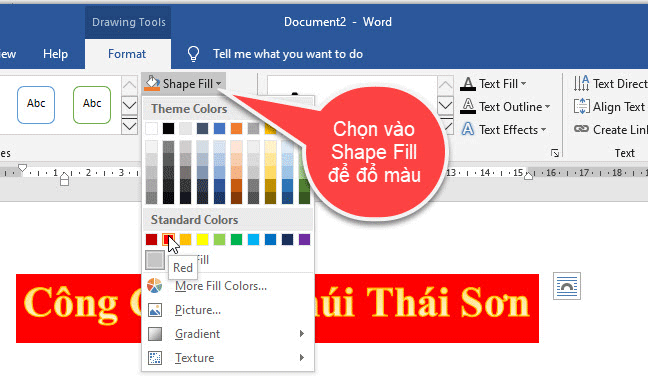 tô màu nền cho chữ nghệ thuật