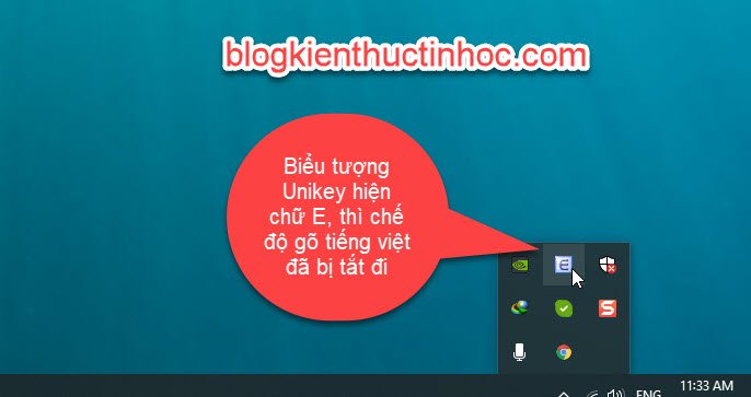 Tắt Unikey