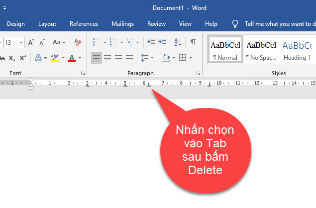 Xóa Tab trong word