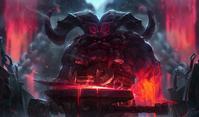 Ornn thường xuyên xuất hiện trong các meta khác nhau nhưng số skin kém xa Faker